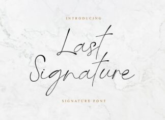 Last Signature Font