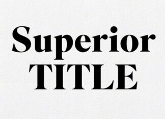 Superior Title Font