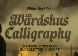 Wardshus Calligraphy Font