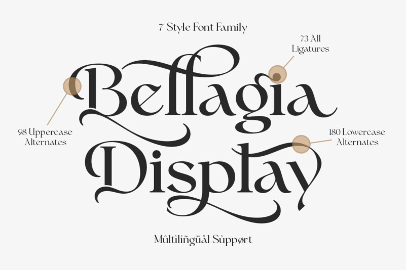 Bellagia Display Font - Download Free Font