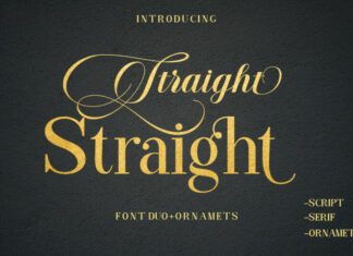 Straight Font