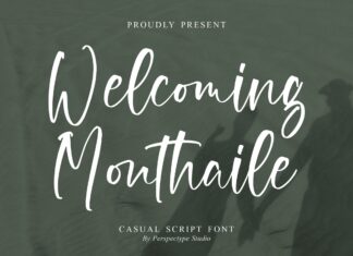 Welcoming Monthaile Font