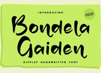 Bondela Gaiden Font