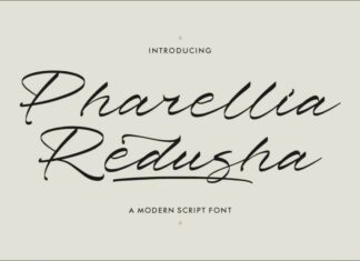 Pharellia Redusha Font