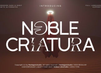Noble Criatura Font