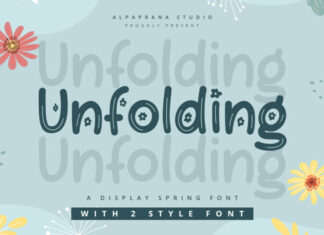 Unfolding Font