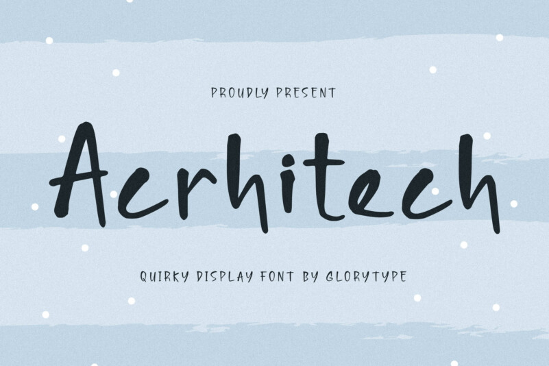 Acrhitech Font