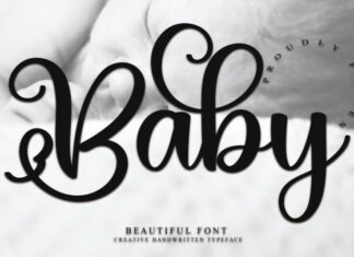 Baby Calligraphy Typeface