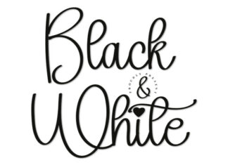 Black And White Font