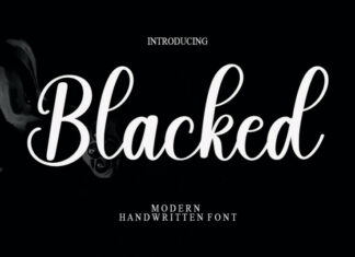 Blacked Typeface