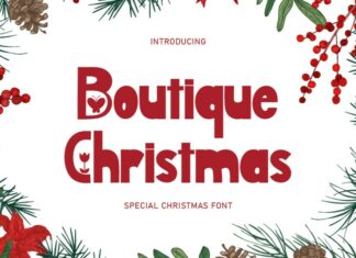 Boutique Christmas Font