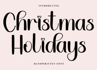 Christmas Holidays Typeface