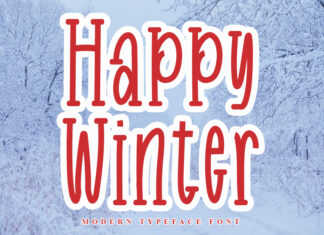 Happy Winter Font