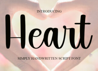 Heart Script Typeface