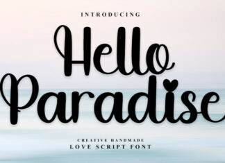Hello Paradise Font