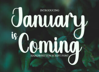 January Is Coming Font