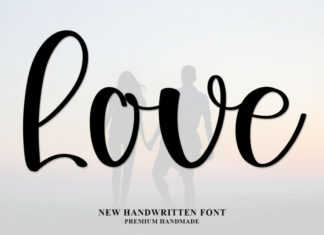 Love Script Typeface