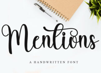 Mentions Font