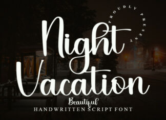 Night Vacation Font