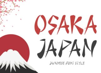 Osaka Japan Font