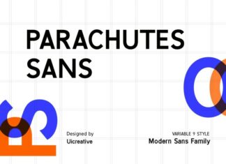 Parachutes Font