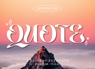 Quote Display Font