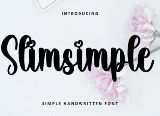 Slimsimple Font