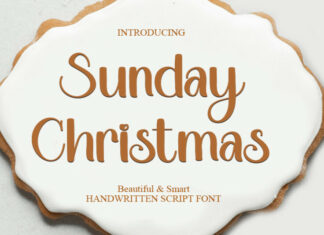 Sunday Christmas Font