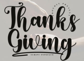 Thanks Giving Typeface