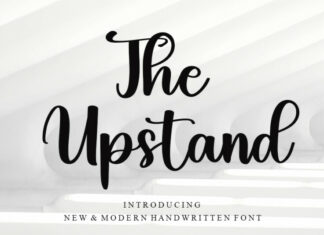 The Upstand Font