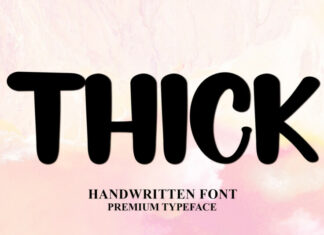 Thick Typeface