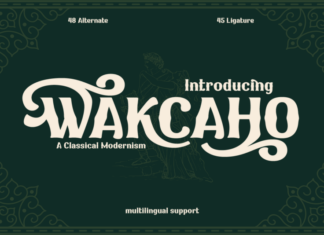 Wakcaho Font