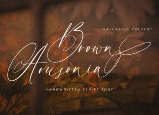 Brown Amsonia Font