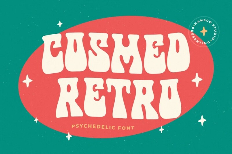 Cosmed Retro Font preview image 1