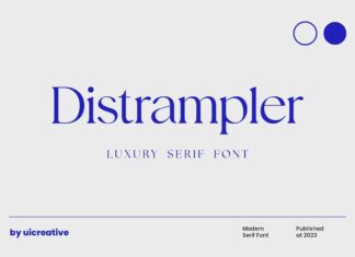 Distrampler Font