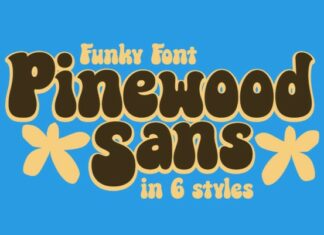Pinewood Outline Font