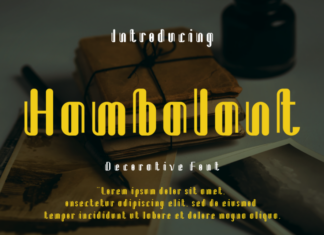 Hambalant Font