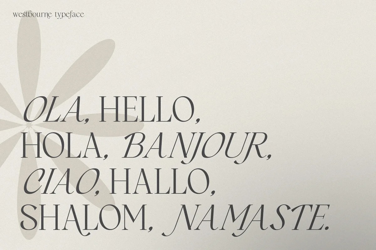 Westbourne Font preview image 2