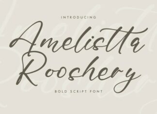 Amelistta Rooshery Font
