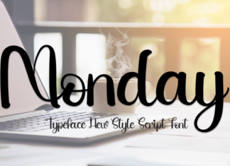 Monday Script Typeface