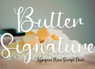 Butter Signature Typeface