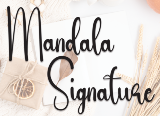 Mandala Signature Font
