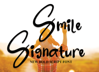 Smile Signature Typeface