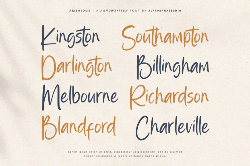 Ambridge Typeface preview image 2