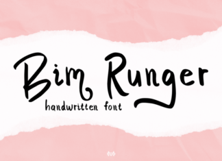 Bim Runger Font