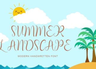 Summer Landscape Font