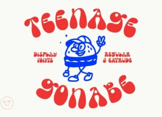 Teenage Gonabe Font