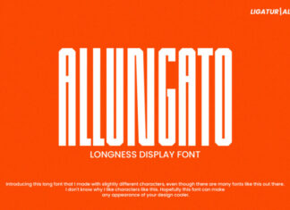 Allungato Display Font