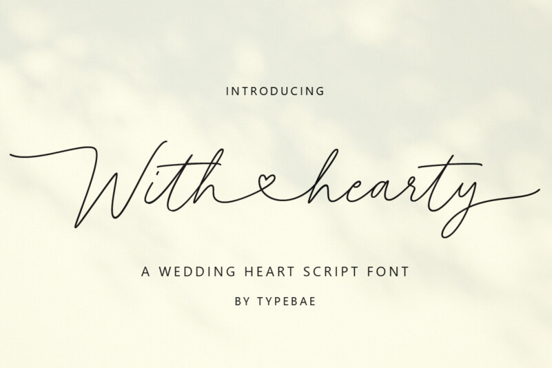 Wild Heart // Lovely Script Font  Handwriting Fonts ~ Creative Market