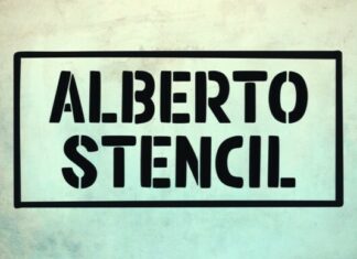 Alberto Stencil Font